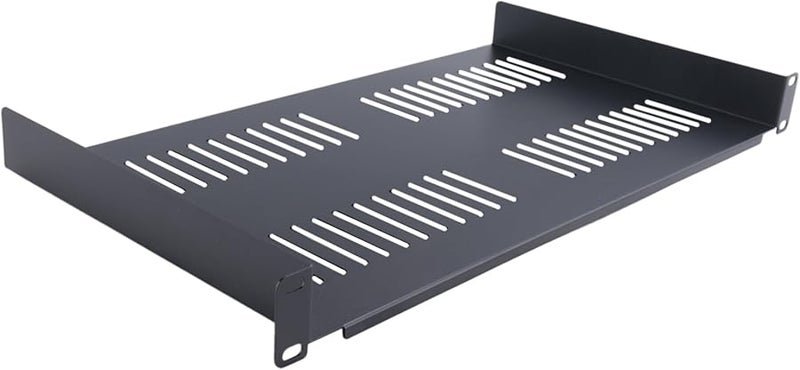 1U رف خادم معلق مع فتحات تهوية لحوافز معدات الشبكة مقاس 19 بوصة - Image 3